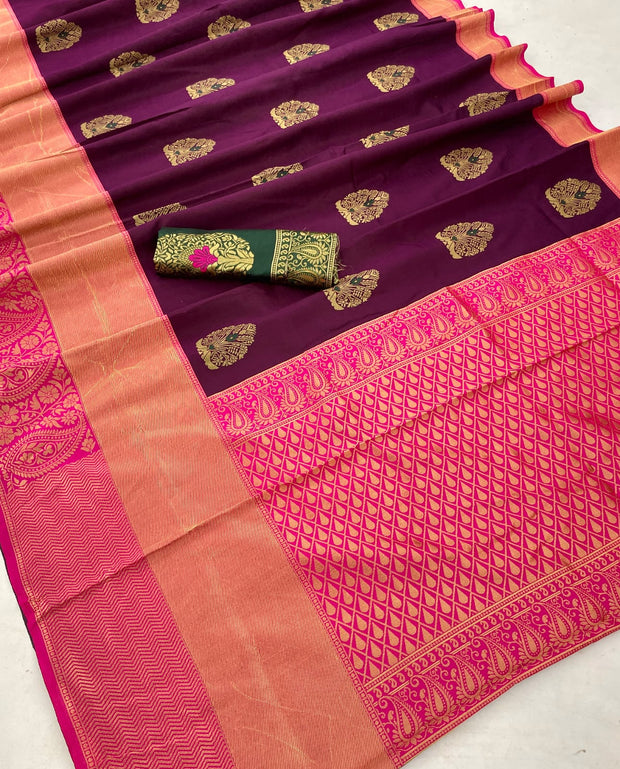 Vastra Creations Banarasi Soft Silk Saree