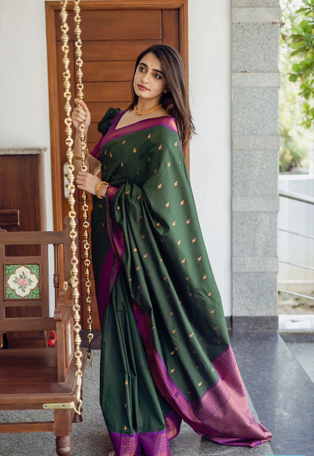Vastra Creations Banarasi Soft Silk Saree