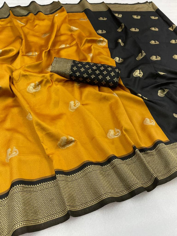 Vastra Creations Banarasi Soft Silk Saree