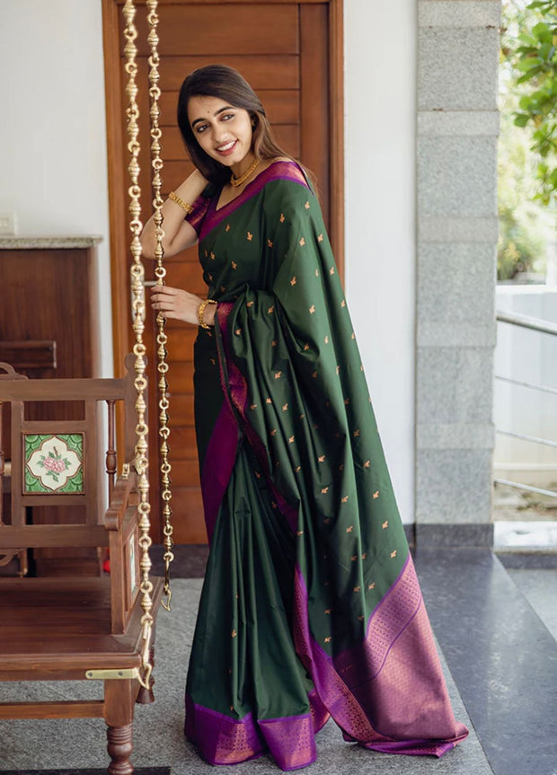 Vastra Creations Banarasi Soft Silk Saree