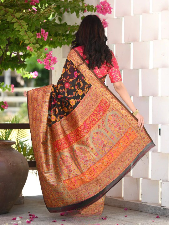 Vastra Creations Banarasi Soft Silk Wedding  Saree