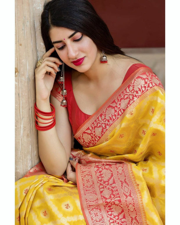 Vastra Yellow Pari