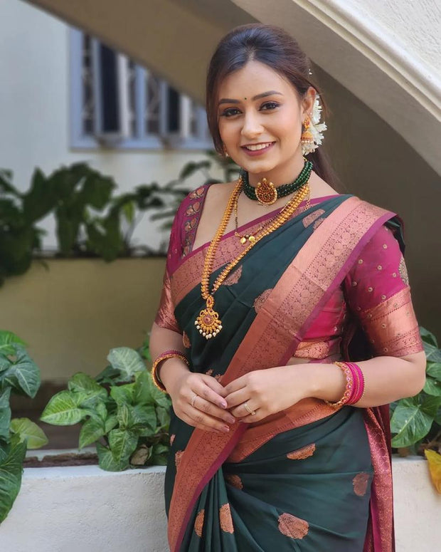 Vastra Creations Banarasi Soft Silk Saree
