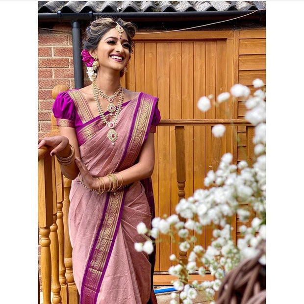Vastra Creations Banarasi Soft Silk Saree