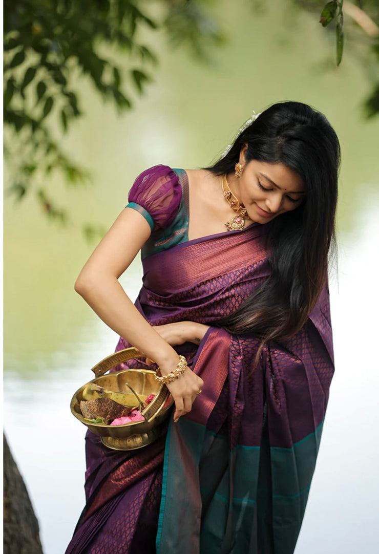 Vastra Creations Banarasi Soft Silk Saree