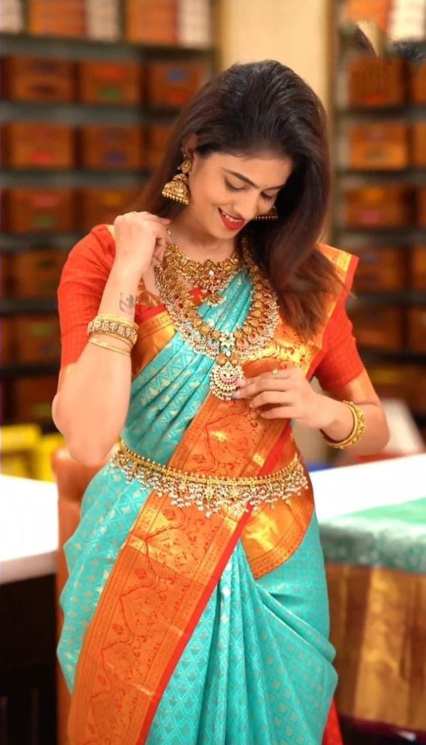 Vastra Creations Banarasi Soft Silk Saree