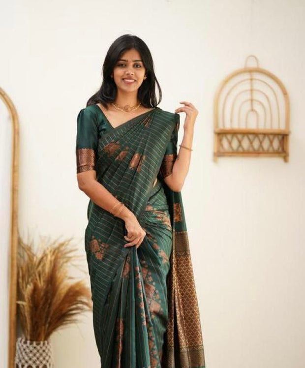 Vastra Creations Banarasi Soft Silk Saree