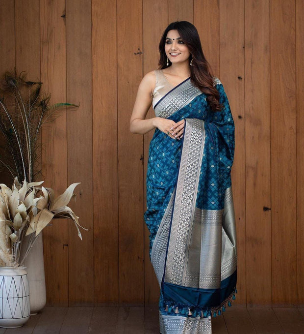 Vastra Creations Banarasi Soft Silk Saree