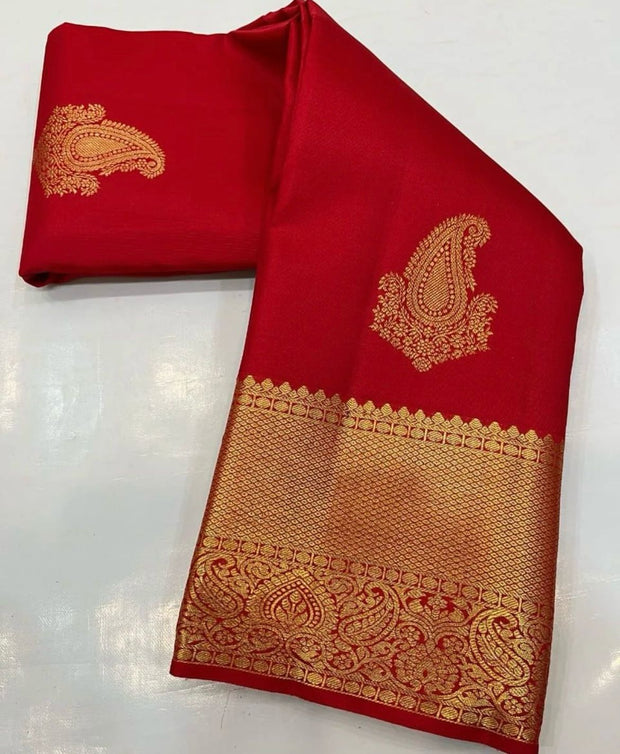 Vastra Creations Banarasi Soft Silk Saree