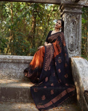 Vastra Creations Banarasi Soft Silk Saree