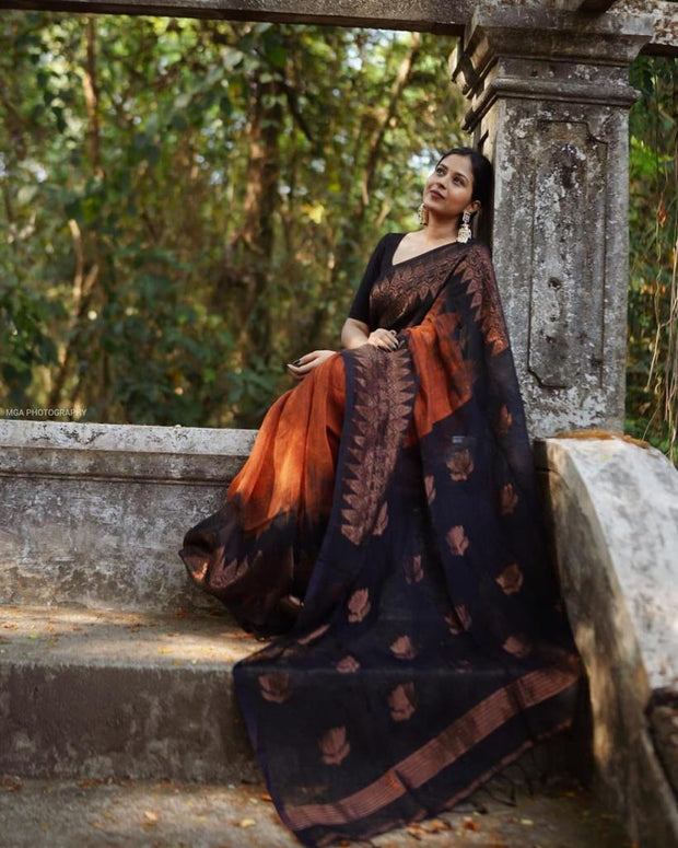 Vastra Creations Banarasi Soft Silk Saree