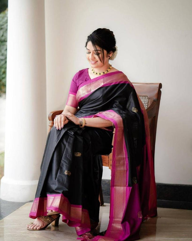 Vastra Creations Banarasi Soft Silk Saree