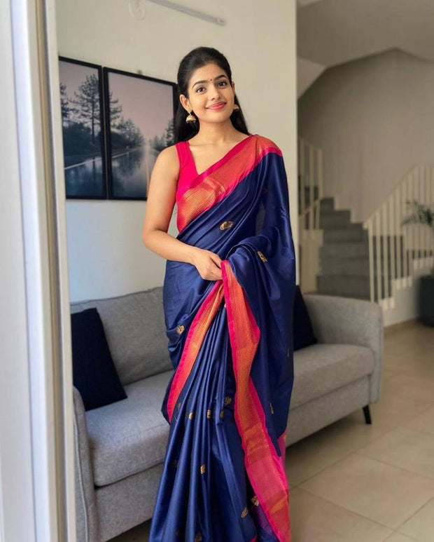Vastra Creations Banarasi Soft Silk Saree