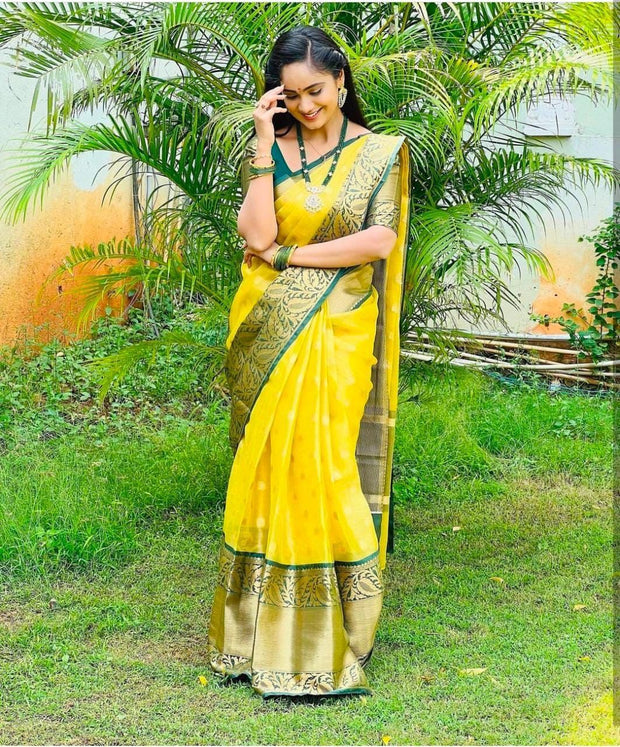 Vastra Creations Banarasi Soft Silk Saree