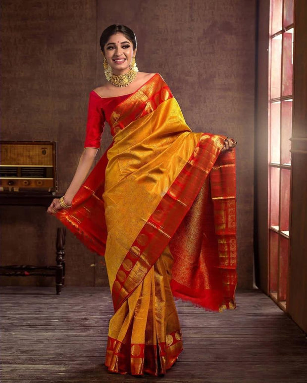Vastra Creations Banarasi Soft Silk Saree