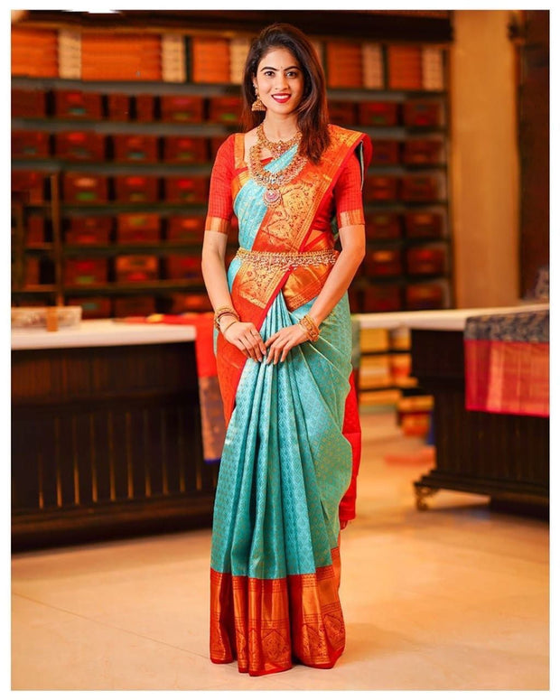 Vastra Creations Banarasi Soft Silk Saree