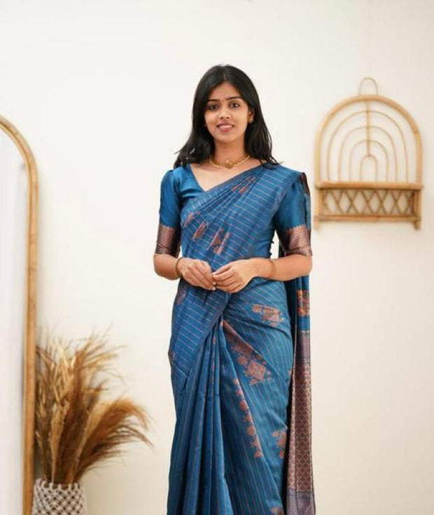 Vastra Creations Banarasi Soft Silk Saree