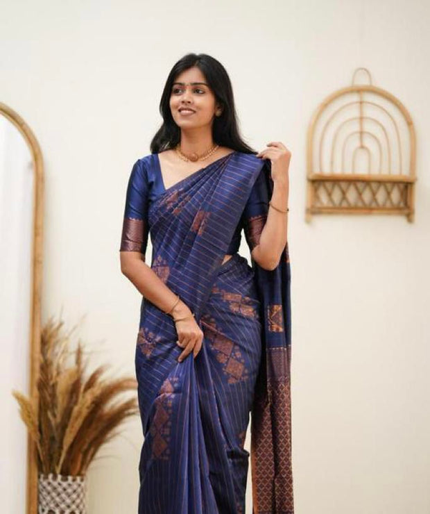 Vastra Creations Banarasi Soft Silk Saree