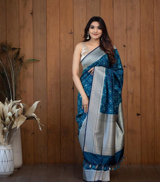 Vastra Creations Banarasi Soft Silk Saree