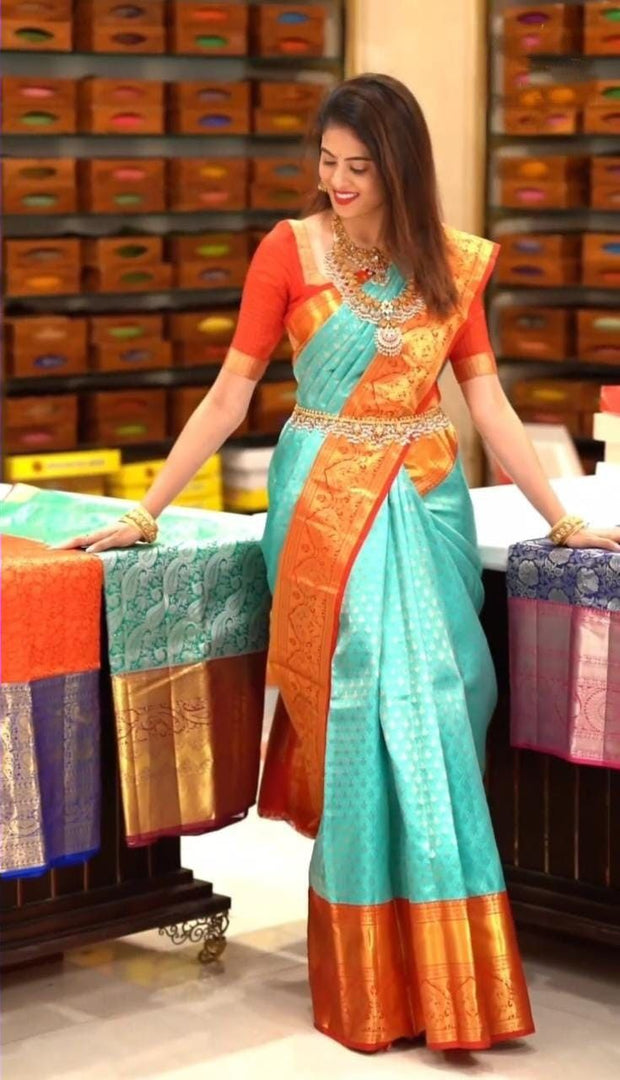 Vastra Creations Banarasi Soft Silk Saree