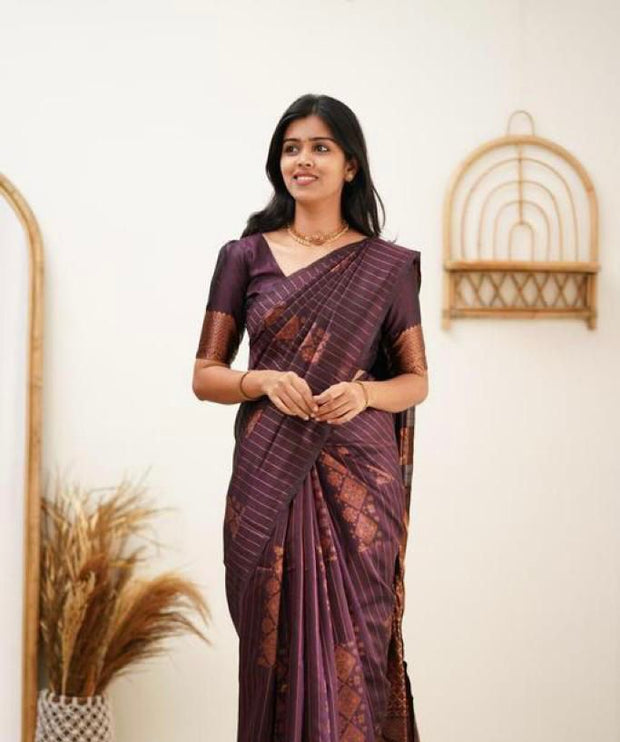 Vastra Creations Banarasi Soft Silk Saree