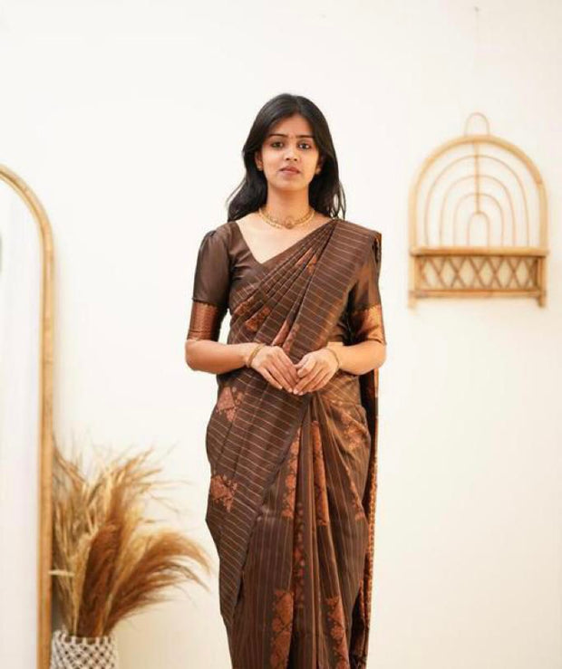 Vastra Creations Banarasi Soft Silk Saree