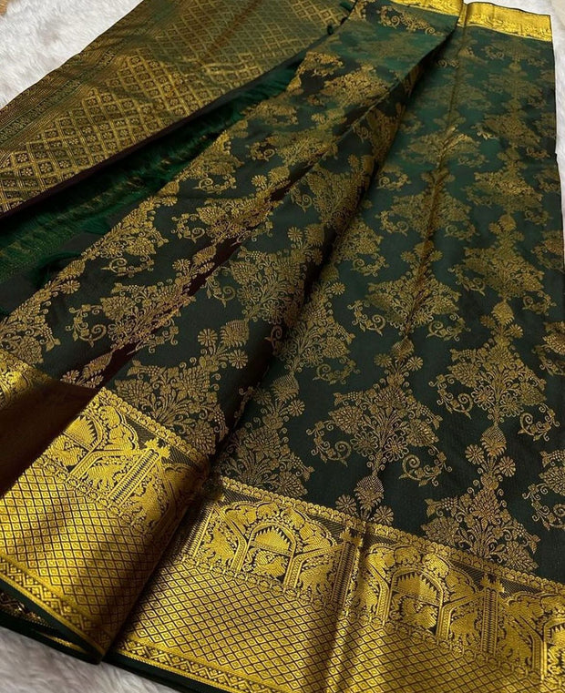 Vastra Creations Banarasi Soft Silk Saree