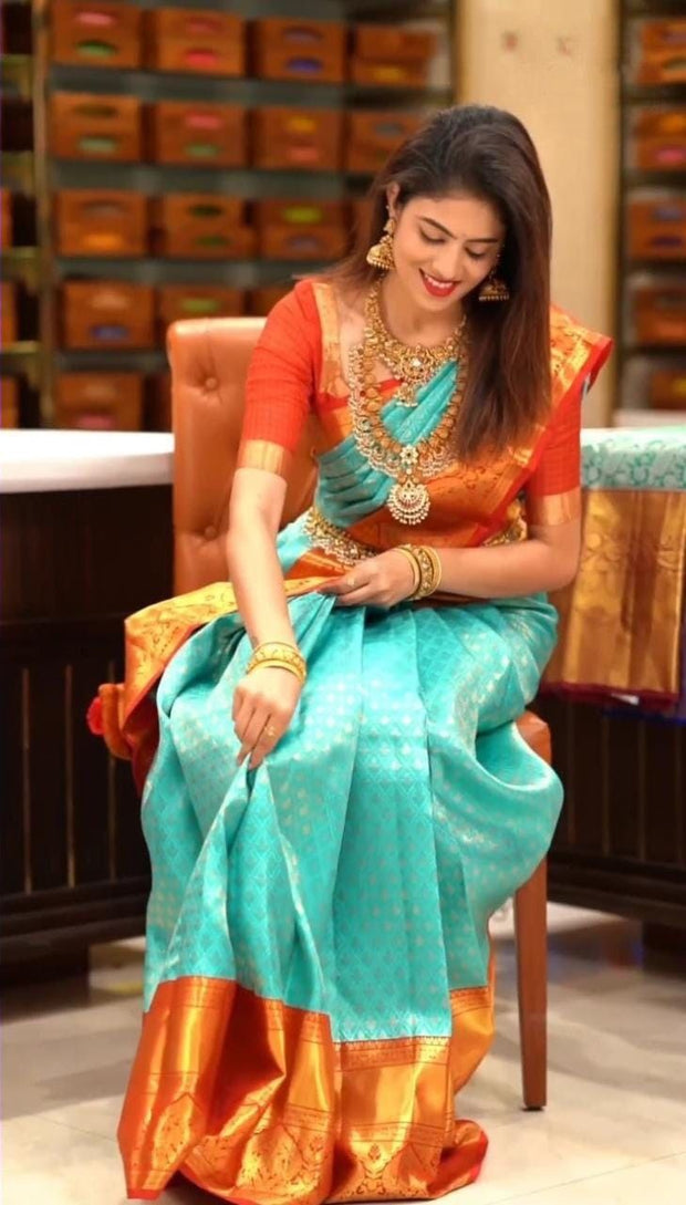 Vastra Creations Banarasi Soft Silk Saree