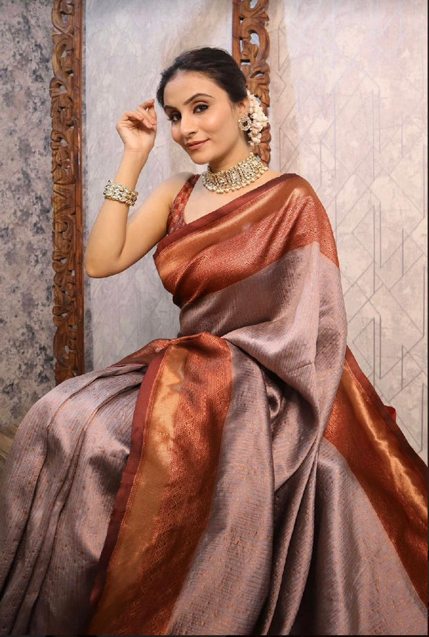 Vastra Creations Banarasi Soft Silk Saree