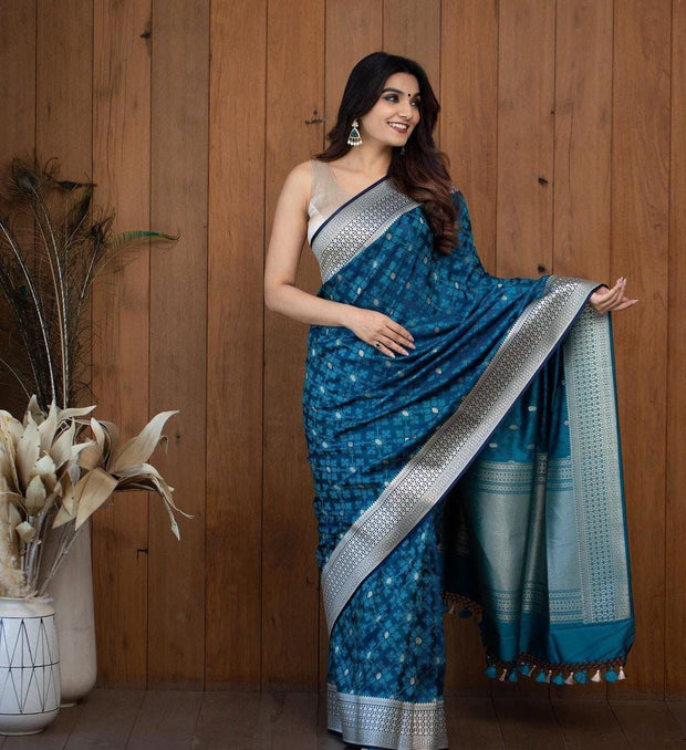 Vastra Creations Banarasi Soft Silk Saree