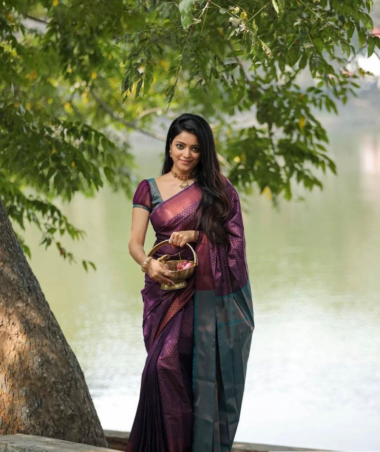 Vastra Creations Banarasi Soft Silk Saree