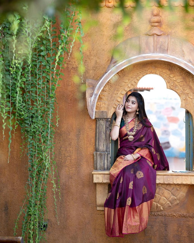 Vastra Creations Banarasi Soft Silk Saree