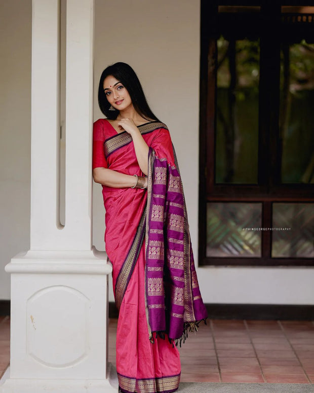 Vastra Creations Banarasi Soft Silk Saree