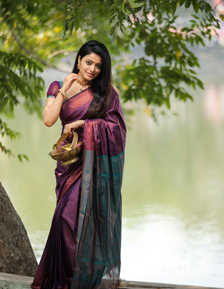 Vastra Creations Banarasi Soft Silk Saree