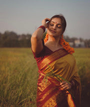 Vastra Creations Banarasi Soft Silk Saree