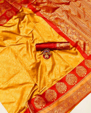Vastra Creations Banarasi Soft Silk Saree