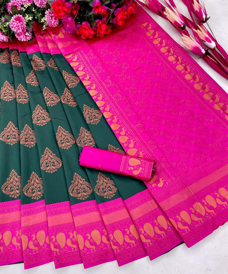 Vastra Creations Banarasi Soft Silk Saree
