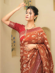 Vastra Creations Banarasi Soft Silk Saree