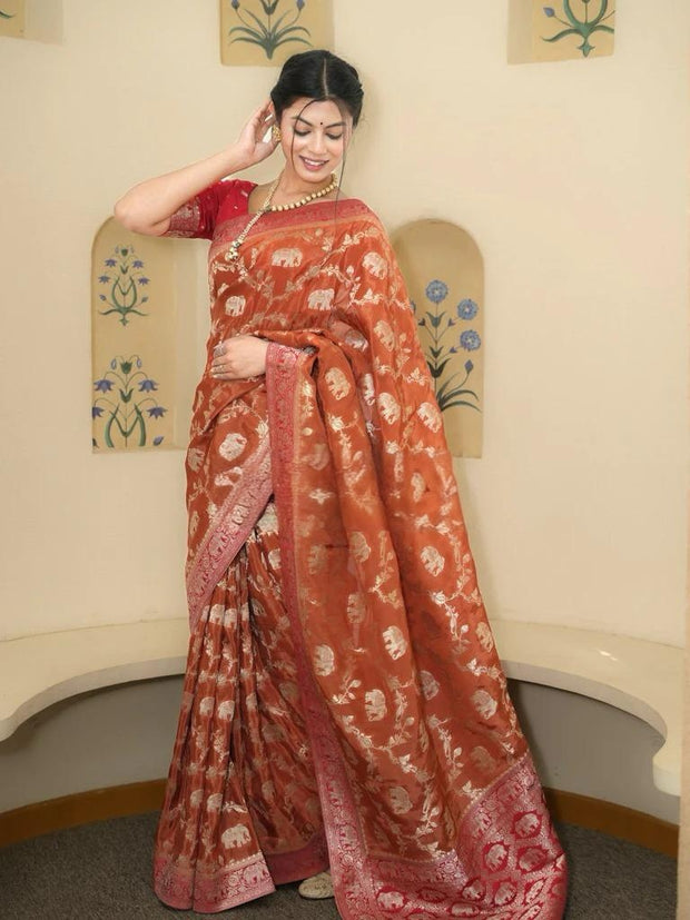 Vastra Creations Banarasi Soft Silk Saree