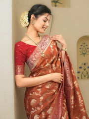 Vastra Creations Banarasi Soft Silk Saree