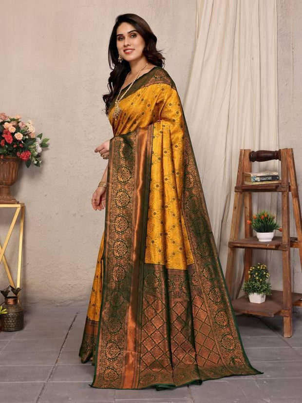 Vastra Creations Banarasi Soft Silk Saree