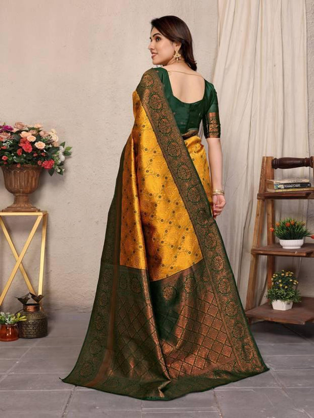 Vastra Creations Banarasi Soft Silk Saree