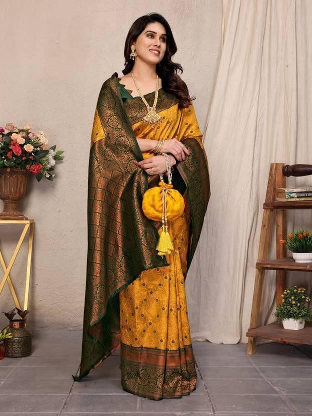 Vastra Creations Banarasi Soft Silk Saree